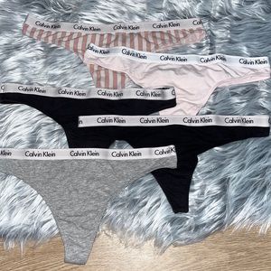 Calvin Klein 5 Pack Thong Bundle